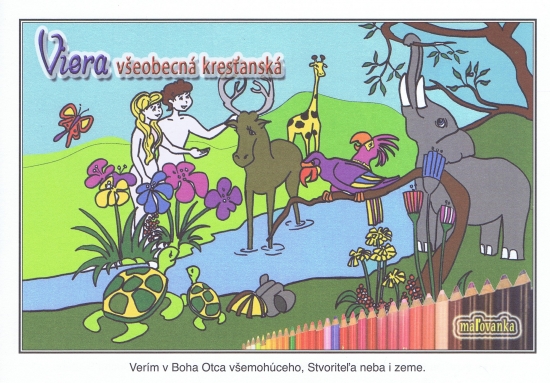 Obrázok Viera všeobecná kresťanská- maľovanka