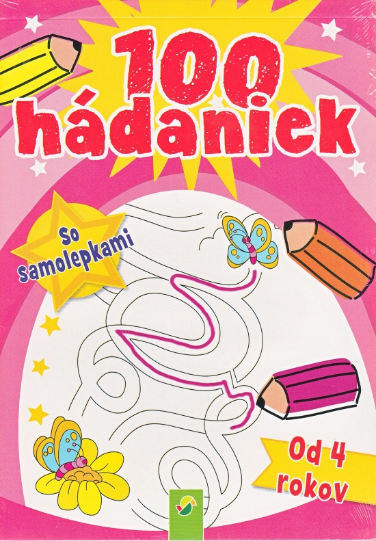 Obrázok 100 hádaniek so samolepkami 1 (ružová)