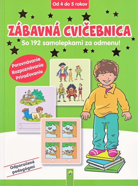 Obrázok Zábavná cvičebnica (od 4 do 5 rokov) Porovnávanie, Rozpoznávanie, Priraďovanie