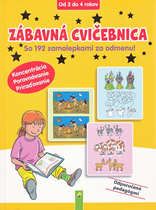 Obrázok Zábavná cvičebnica (od 3 do 4 rokov) Koncentrácia, Porovnávanie, Priraďovanie