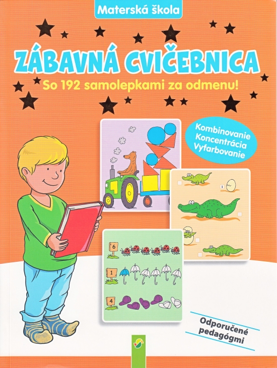 Obrázok Zábavná cvičebnica (materská škola) Kombinovanie, Koncentrácia, Vyfarovanie (oranžová)