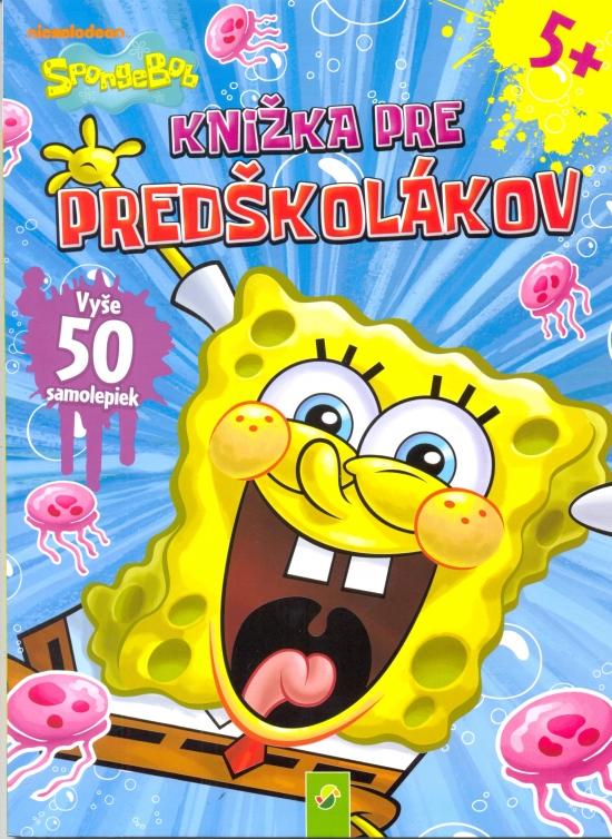 Obrázok SpongeBob- Knižka pre predškolákov s 50 samolepkami(modrá)