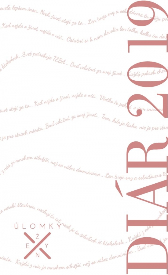 Obrázok Diár Úlomky Ženy 2019 SK/CZ (Rok s nami)  - Elegantný white