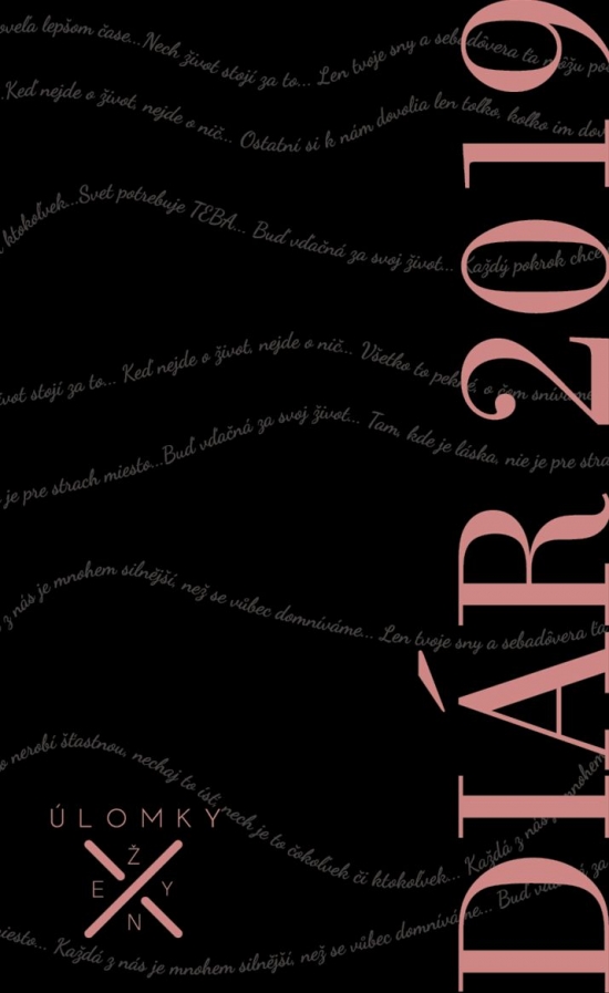 Obrázok Diár Úlomky Ženy 2019 SK/CZ (Rok s nami) - Elegantný black