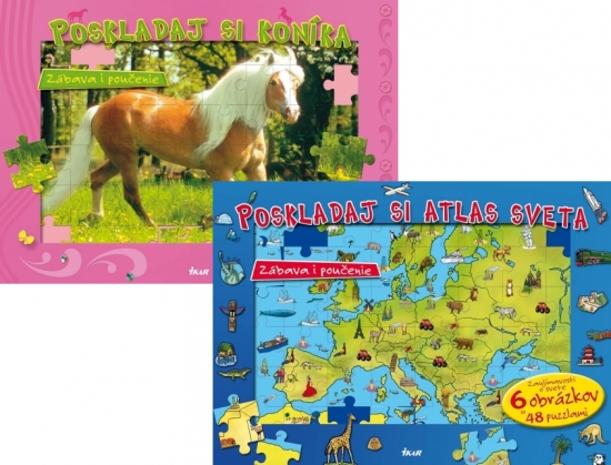 Obrázok Poskladaj si atlas sveta + Poskladaj si koníka KOMPLET