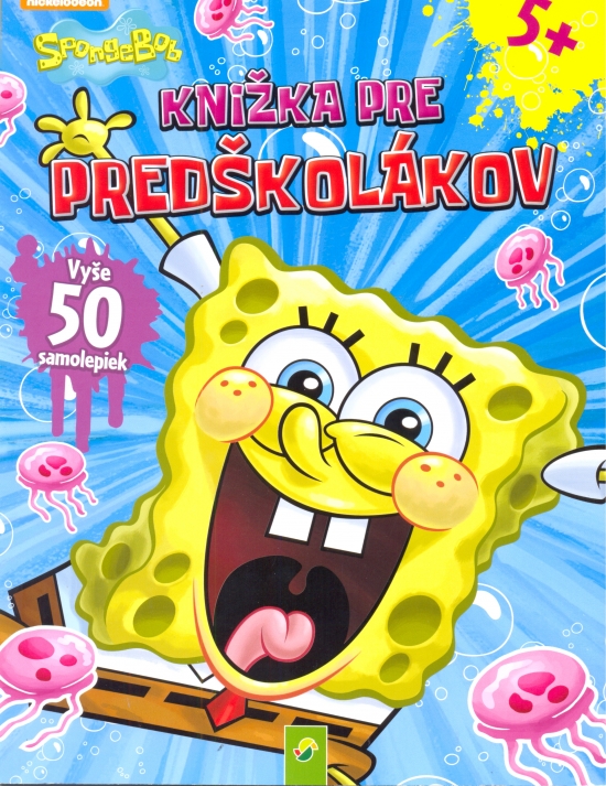 Obrázok SpongeBob- Knižka pre predškolákov s 50 samolepkami(modrá)