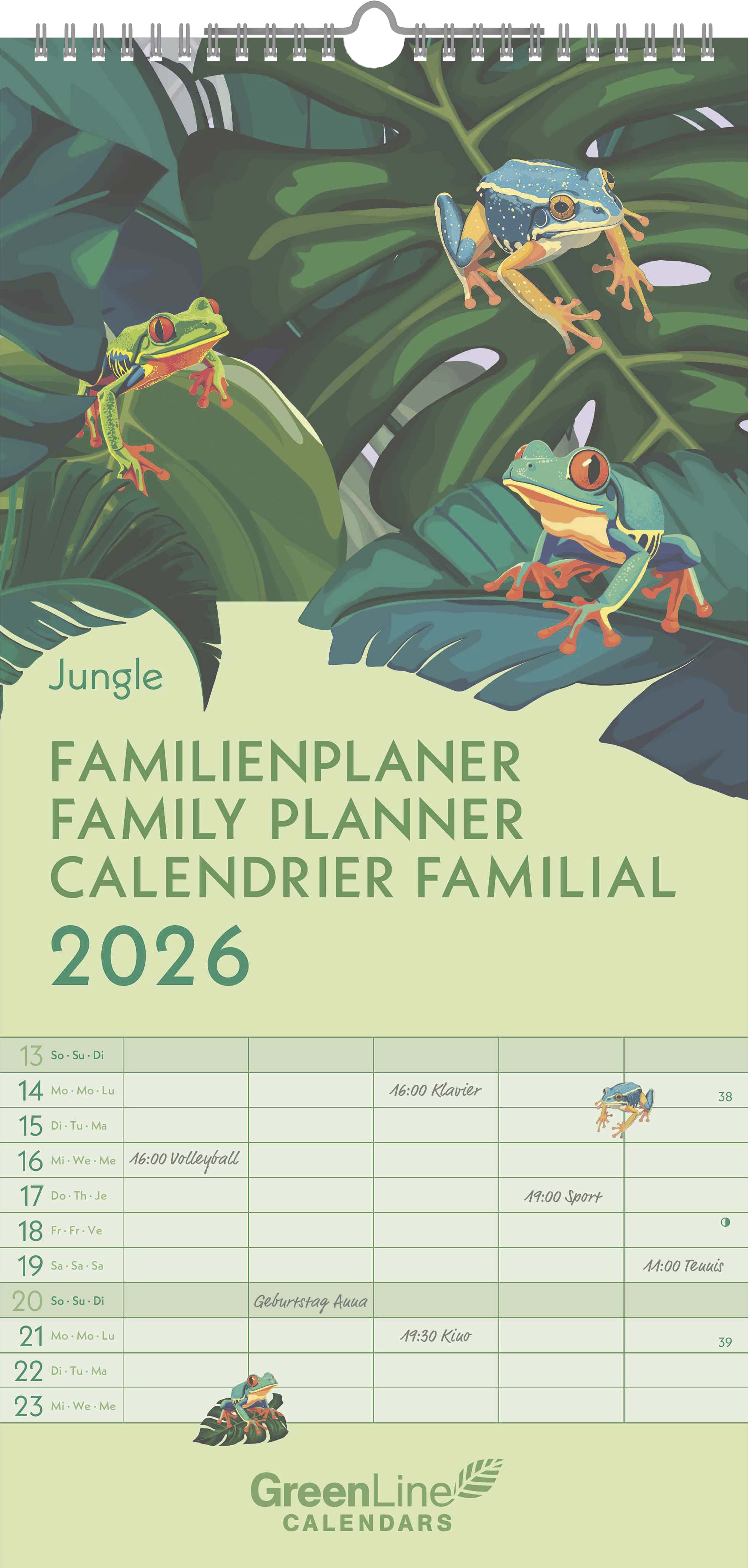 Obrázok 2026 Jungle Family Planner