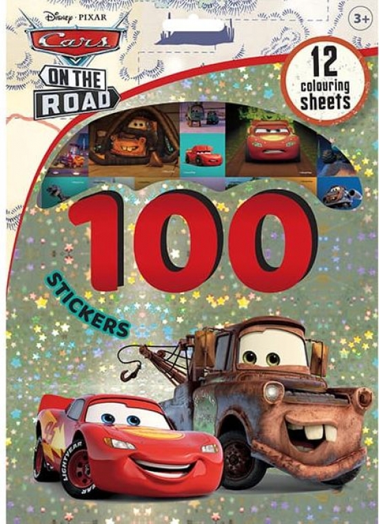 Obrázok 100 samolepiek s maľovankovými listami Autá