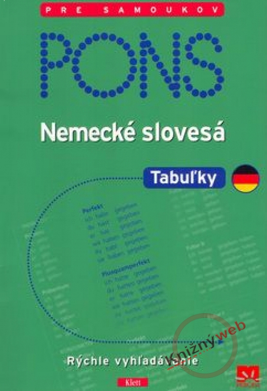 Obrázok Nemecké slovesá - PONS - tabuľky