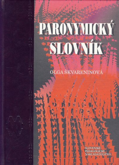 Obrázok Paronymický slovník