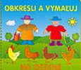 Obrázok Obkresli a vymaľuj - Na dedine