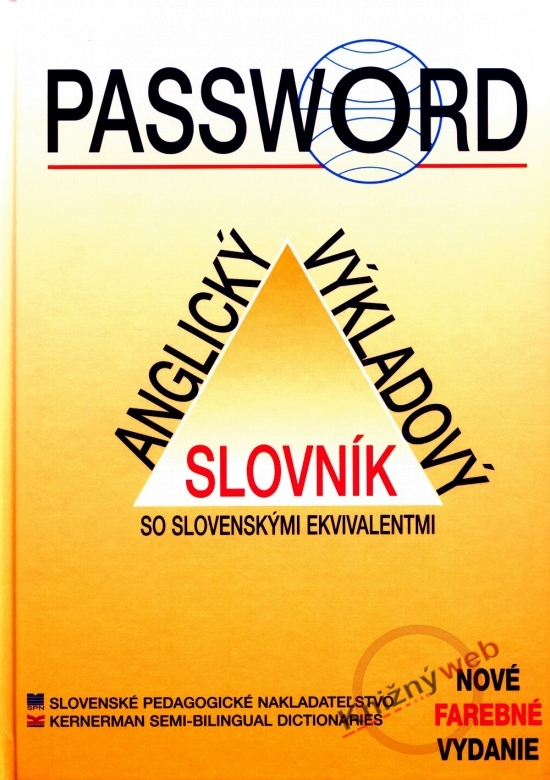 Obrázok Password - Anglický výkladový slovník so slovenskými ekvivalentmi -4.vydanie