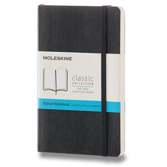 Obrázok Moleskine: Zápisník měkký tečkovaný černý S