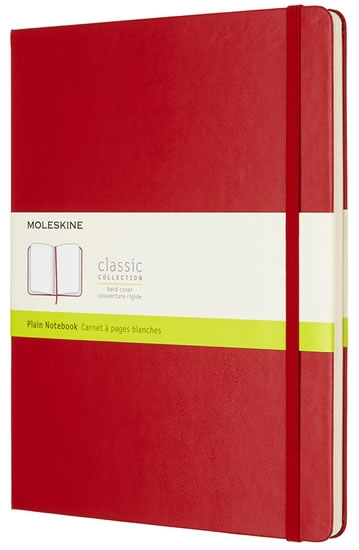 Obrázok Moleskine: Zápisník tvrdý čistý červený XL