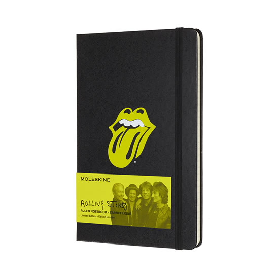 Obrázok Moleskine: Rolling Stones zápisník L Black/linkovaný