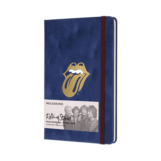 Obrázok Moleskine: Rolling Stones zápisník L Flock/linkovaný