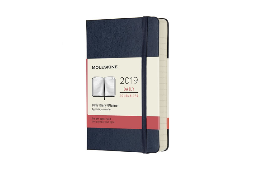 Obrázok Moleskine: Diář 2019 denní tvrdý modrý L
