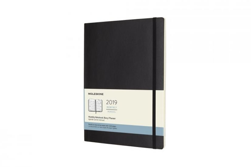 Obrázok Moleskine: Měsíční diář 2019 měkký XL