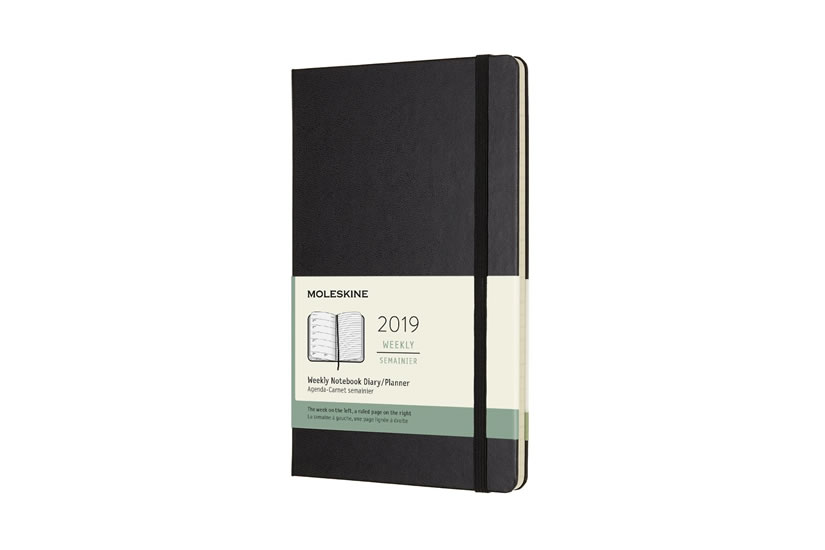 Obrázok Moleskine: Plánovací zápisník 2019 tvrdý černý L