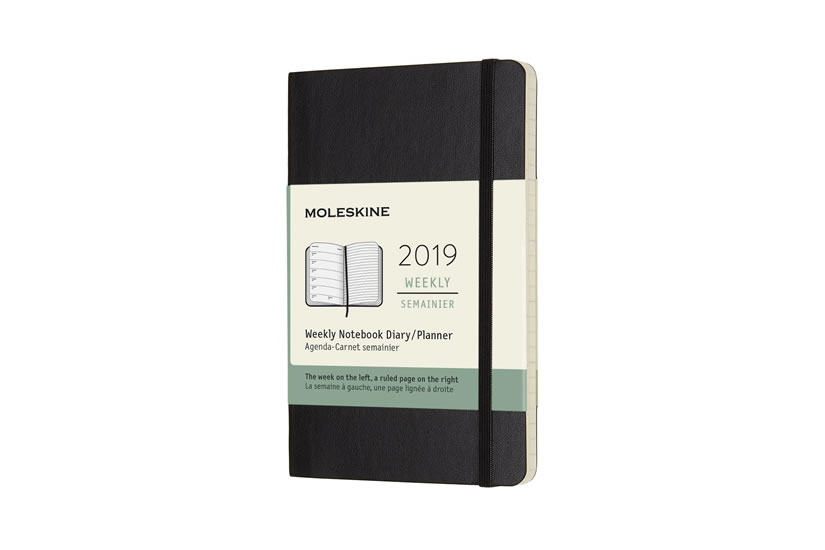 Obrázok Moleskine: Plánovací zápisník 2019 měkký černý S