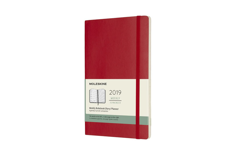 Obrázok Moleskine: Plánovací zápisník 2019 měkký červený L