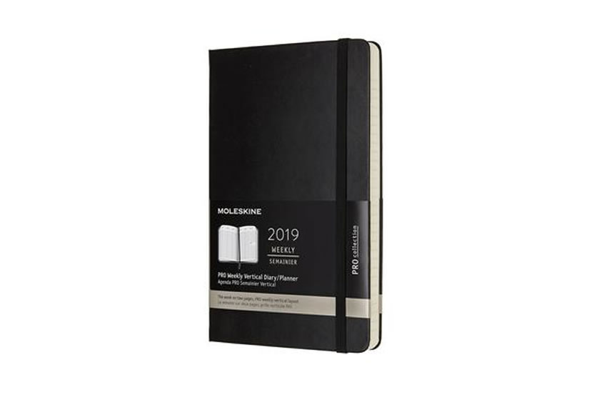 Obrázok Moleskine: Vertikální diář 2019 tvrdý L