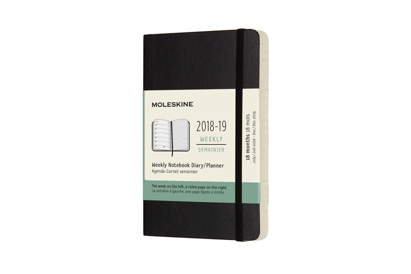 Obrázok Moleskine: Plánovací zápisník 2018-2019 měkký černý S