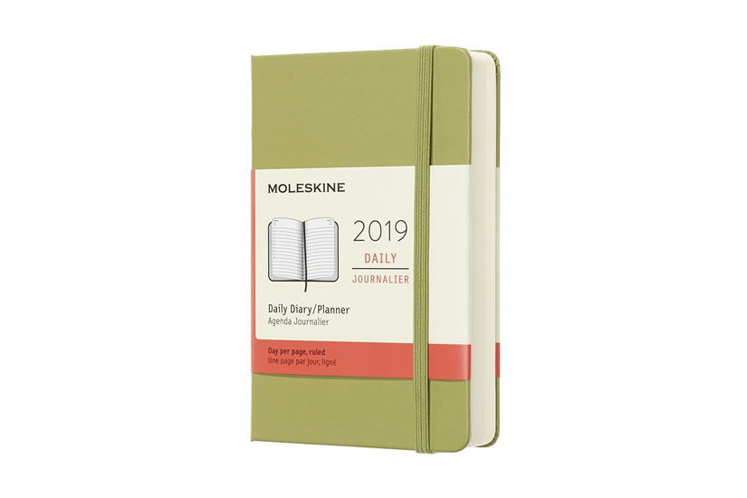 Obrázok Moleskine: Diář 2019 denní tvrdý světle zelený S