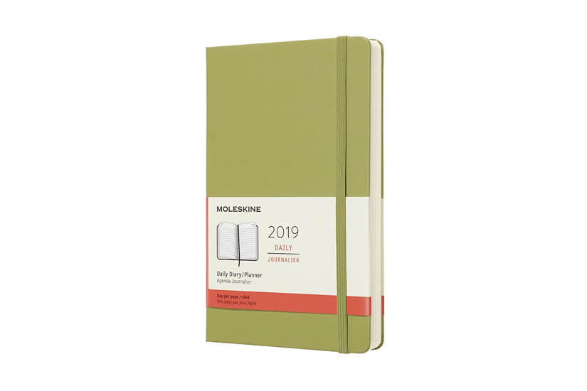 Obrázok Moleskine: Diář 2019 denní tvrdý světle zelený L