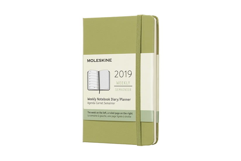 Obrázok Moleskine: Plánovací zápisník 2019 tvrdý světle zelený S
