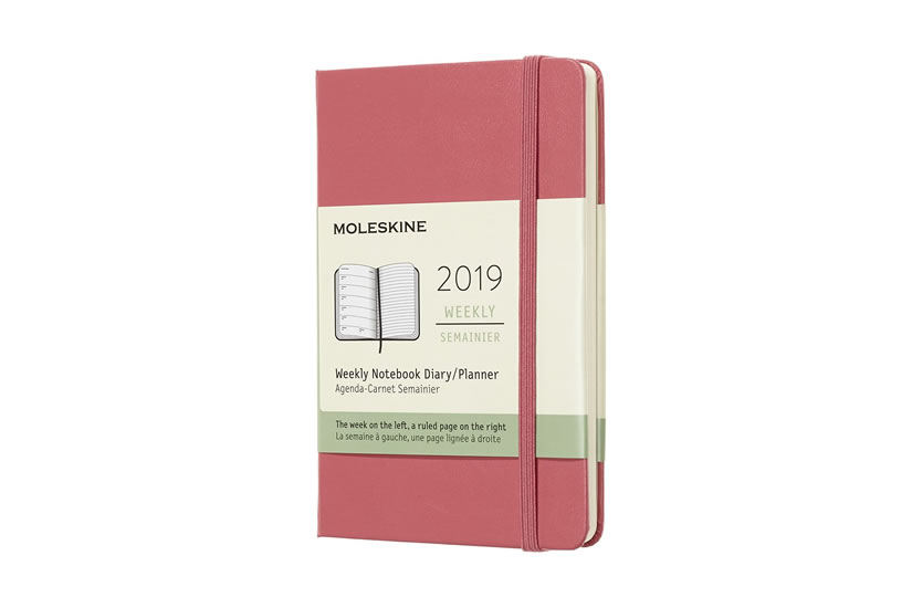 Obrázok Moleskine: Plánovací zápisník 2019 tvrdý růžový S