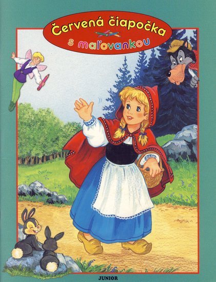 Obrázok Červená čiapočka s maľovankou