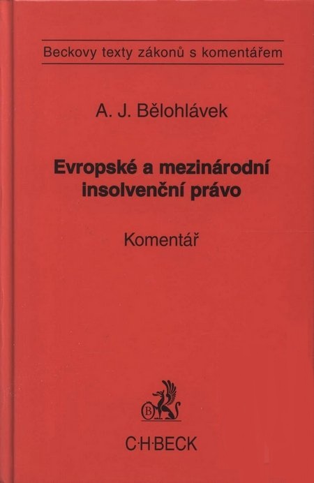 Obrazok Evropské a mezinárodní insolvenční právo. Komentář