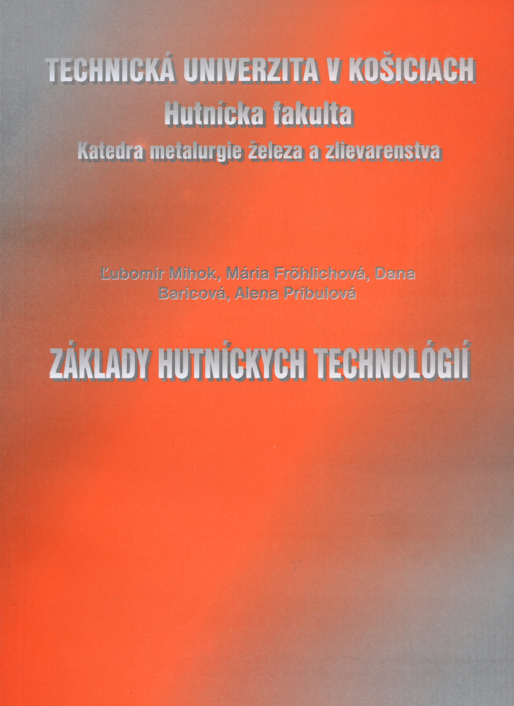 Obrazok Základy hutníckych technológií