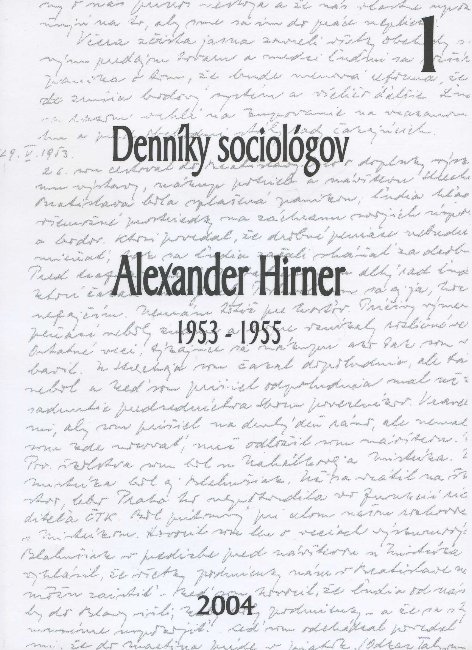 Obrazok Denníky sociológov 1 - 1953-1955