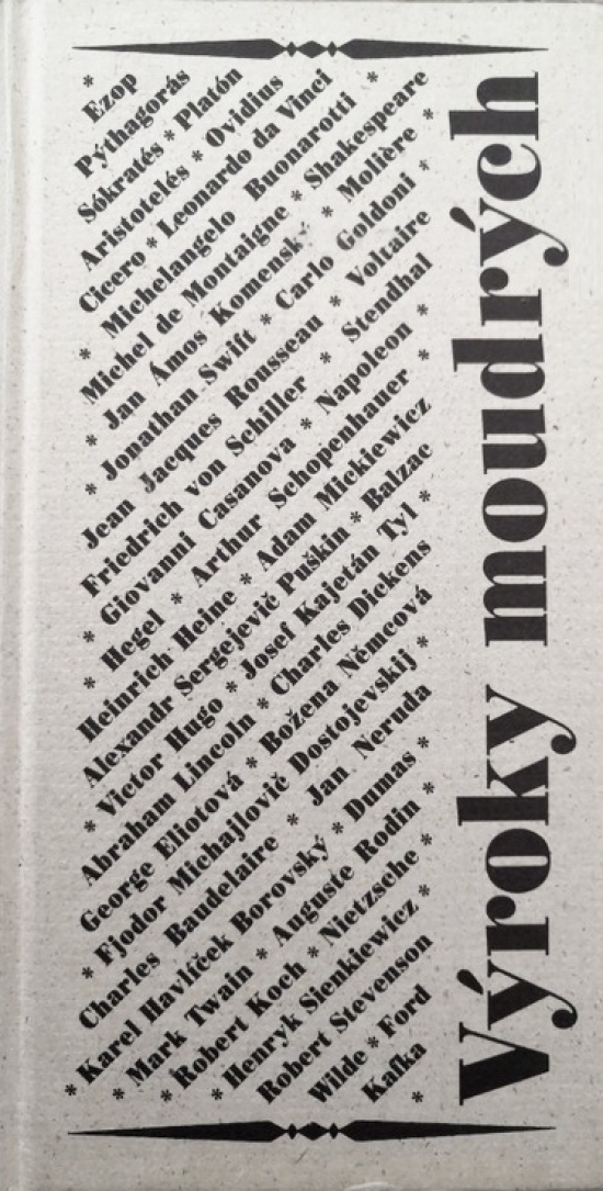 Obrázok Výroky moudrých od starověku po současnost