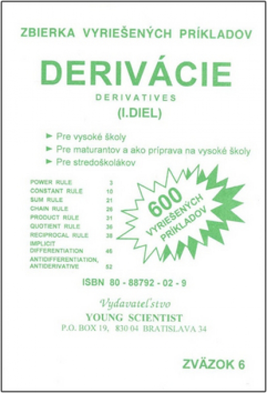 Obrázok Derivácie I. diel