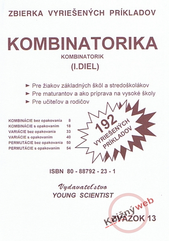 Obrázok Kombinatorika /Kombinatorik- I. diel