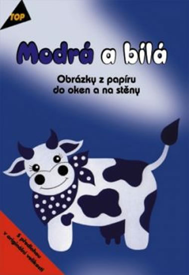 Obrázok Modrá a bílá - Obrázky z papíru do oken a na stěny - TOPP