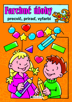 Obrázok Farebné úlohy – precvič, priraď, vyfarbi (oranžová)
