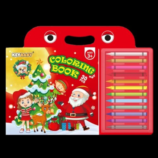 Obrázok Vianoce  - maľovanka s voskovkami