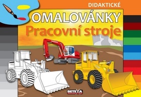 Obrázok Pracovní stroje - didaktické omalovánky