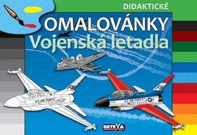 Obrázok Vojenská letadla - didaktické omalovánky