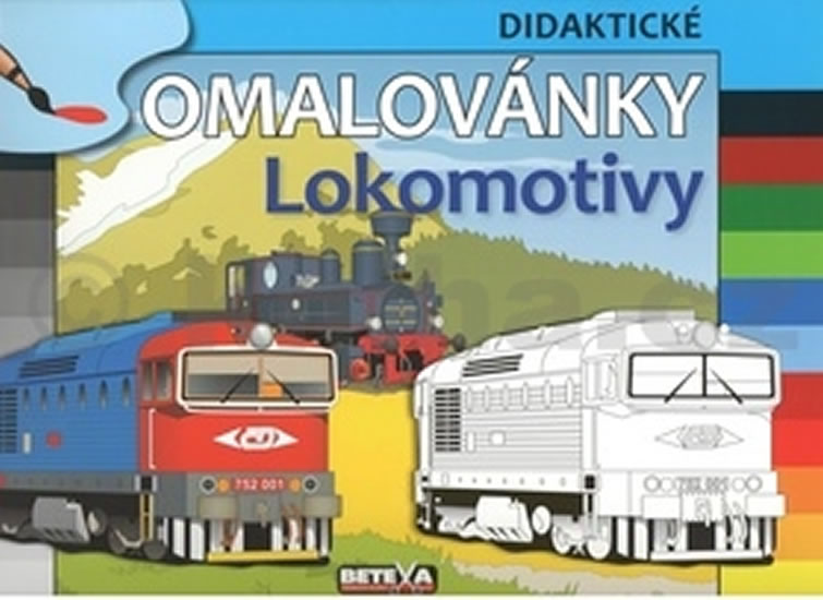 Obrázok Lokomotivy - didaktické omalovánky