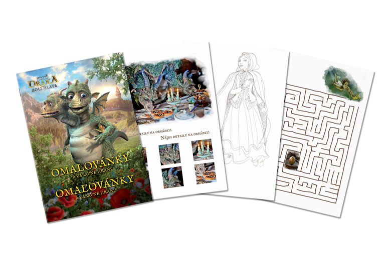 Obrázok Když draka bolí hlava - Omalovánky