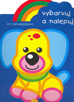 Obrázok Duha - Pejsek - vybarvuj a nalepuj - omalovánky se samolepkami