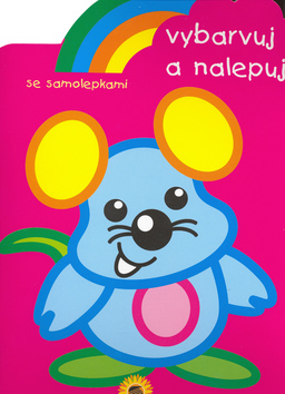 Obrázok Duha - Myška - vybarvuj a nalepuj - omalovánky se samolepkami