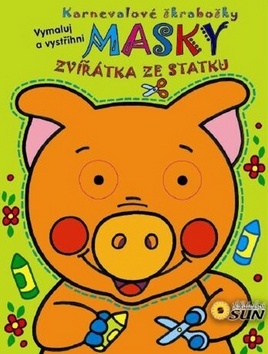 Obrázok Masky - Zvířátka ze statku - Karnevalové škrabošky