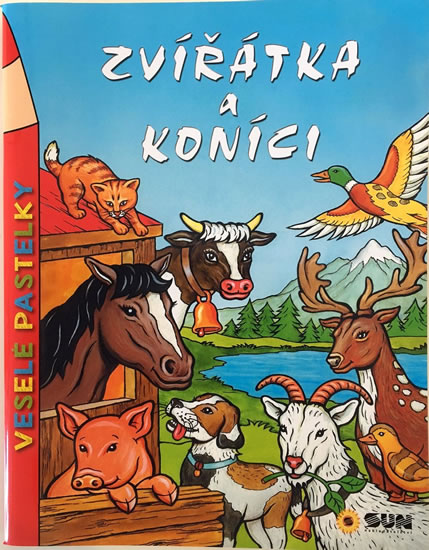 Obrázok Zvířátka a koníci - Veselé pastelky