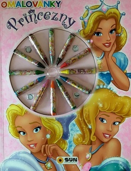 Obrázok Princezny s voskovkami - omalovánky